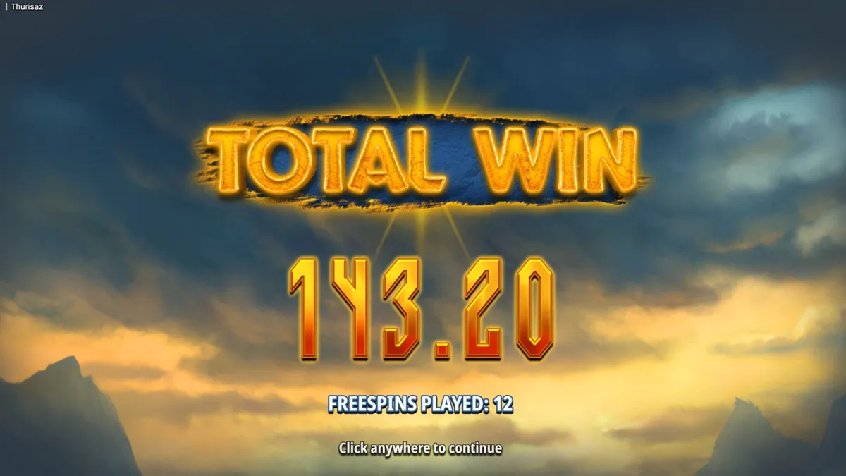 Thurisaz slot game screen na nagpapakita ng mga Viking warriors at rune symbols